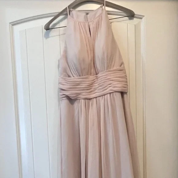rose petal bridesmaid dresses BABARONI Satin Cap Sleeve Bridesmaid Dress With Pocket Papaya, Papaya / US0